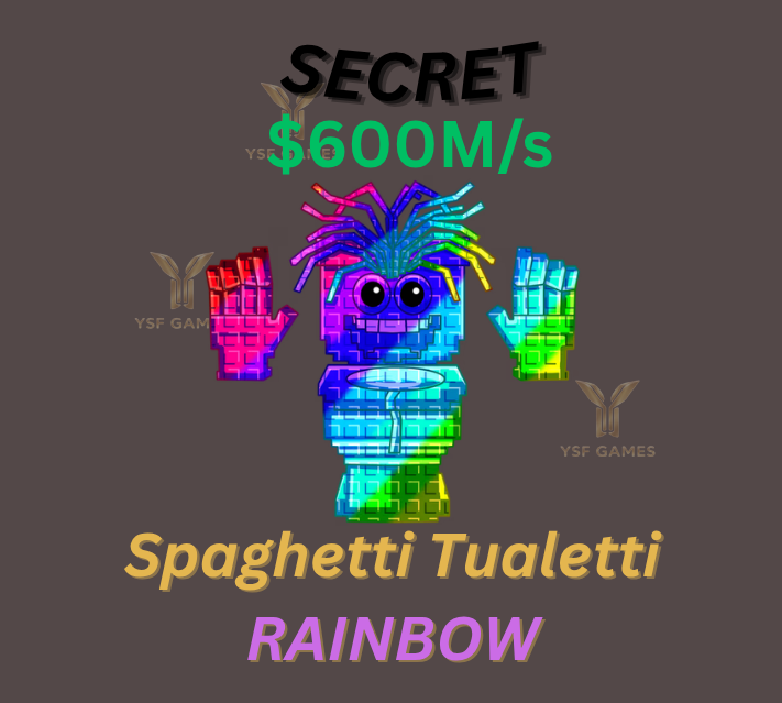 Rainbow Spaghetti Tualetti